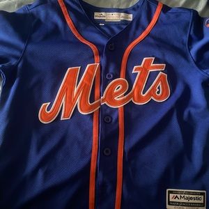 MAJESTIC NY METS #34 NOAH SYNDERGAARD. MLB back neck logo,